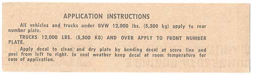 1980 Decal Application Instructions - Version A