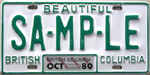 1980 Commercial Sample License Plate (Tom Lindner Collection)