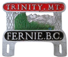 Trinity Mountain - Fernie (License Plate Topper)