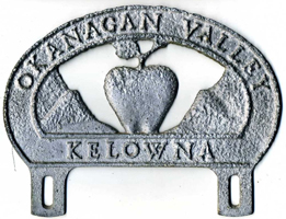 Okanagan Valley - Kelowna (License Plate Topper)