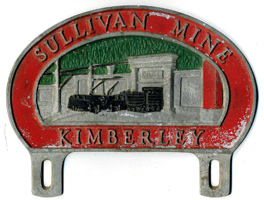 Sullivan Mine - Kimberley (License Plate Topper)