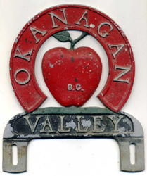 Okanagan Valley (License Plate Topper)